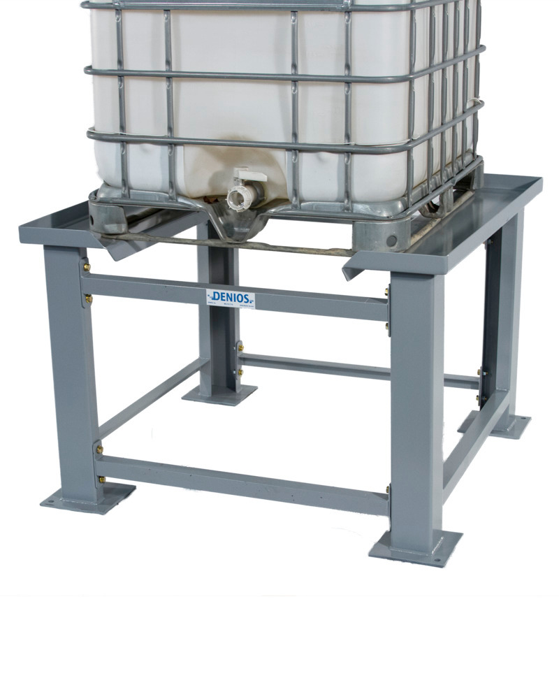 IBC Tote Stand - 36" High - Easy Access for Dispensing - Steel Construction - 1
