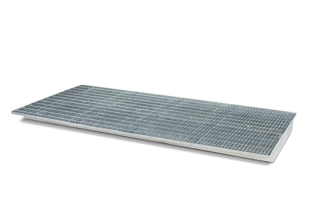 Galvanized Sump Insert for Pre-Existing Pallet Rack System 108" x 42" - 79 gal Sump Capacity - 1