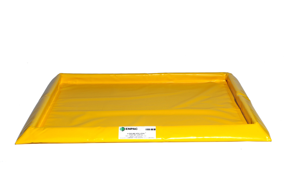 Flexible Spill Containment Sump - For 4 Drum - Without Grating - 30 Gallon Sump Capacity - 5760-YE - 1