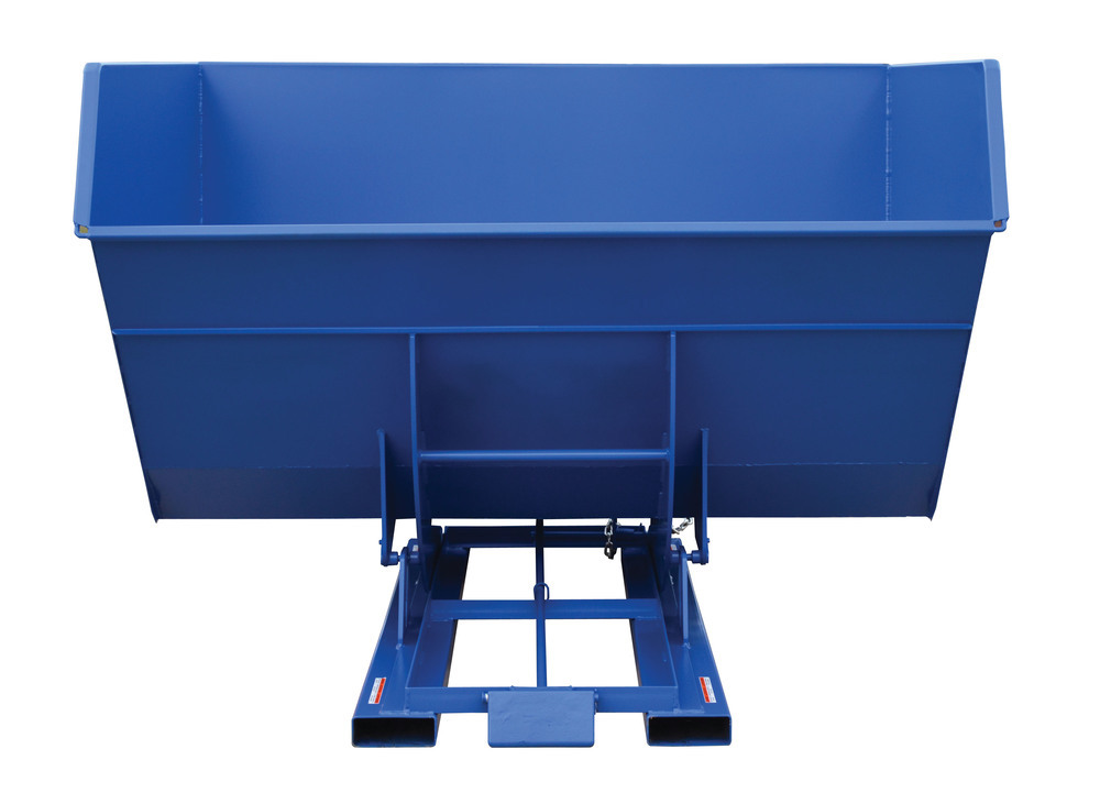 Self-Dumping Hopper - Heavy-Duty Steel Construction - Stackable - 5 cu yard - 6k - Blue - 3