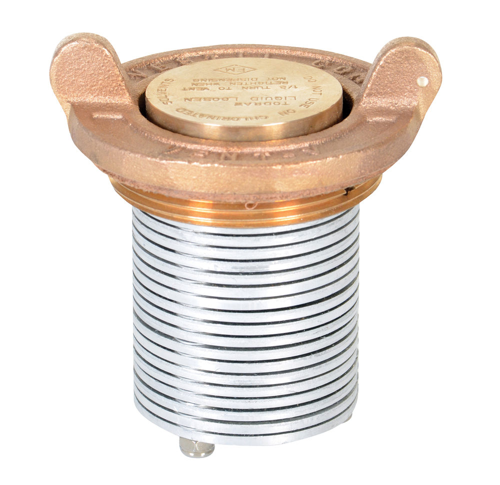Vertical Drum Vent - Fits 30 & 55 Gallon Drums - Automatic Pressure Relief - FM Approved - 3