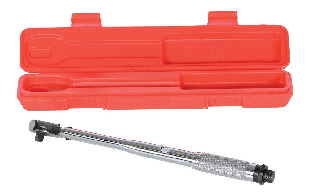 Torque Wrench - with Rating 10 to 80 Ft - Knurked Handle Grip Surface - Reversible Ratchet-Head - 3