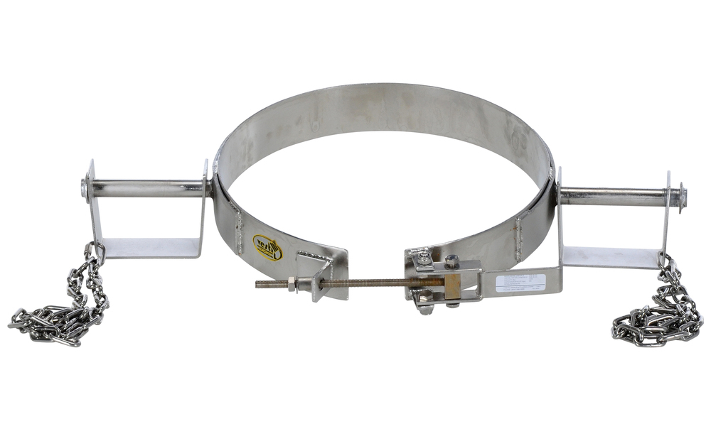 Tilting Drum Ring - 30-Gallon Drums -Easily Transport Steel Drums - Stainless Steel Construction - 4