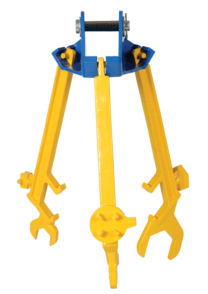 Multi-Purpose Drum Lifter - 800 lbs Capacity - Steel Construction - Powder-Coated Blue - 3