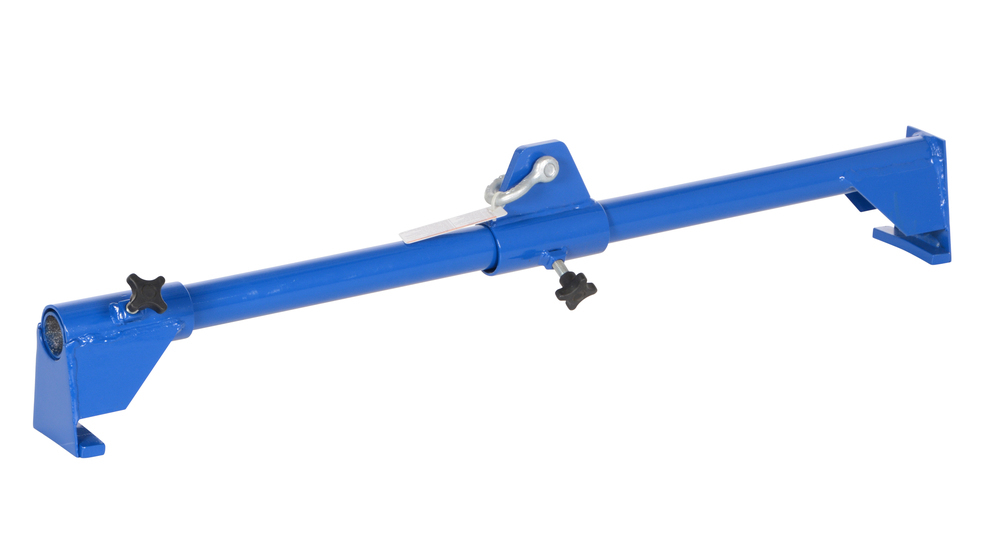 Vertical Drum Lifter -1000 lbs Load Capacity - Steel Construction - Powder-Coated Blue - 1