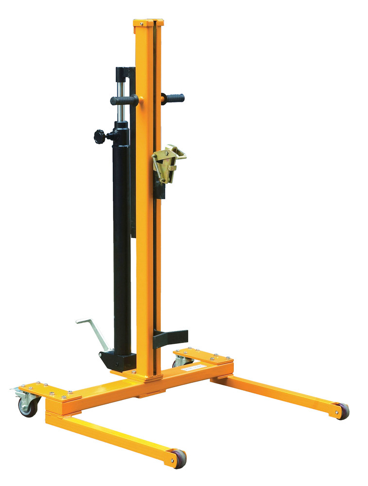 Hydraulic Drum Truck - Low Profile - 600 lbs Capacity - Yellow - 2
