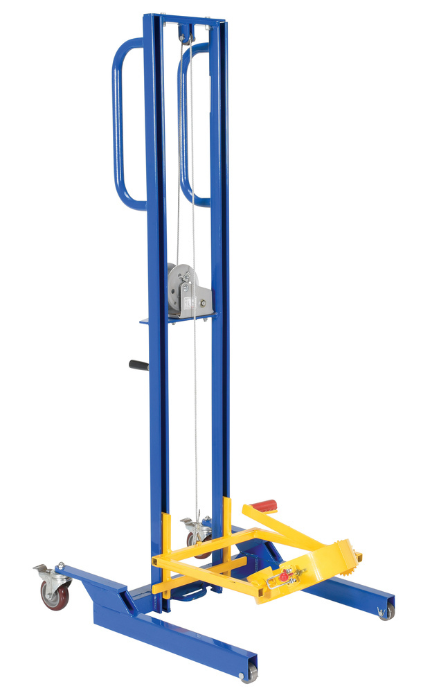 Pail Dumper - Variable Height - 125 lb Capacity - 5 gallon Plastic or Steel Pails - Blue - 1