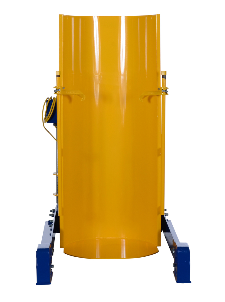 Hydraulic Drum Dumper - 1K 36 in - Portable - Steel Construction - Plastic, Steel or Fiber Drums - 3