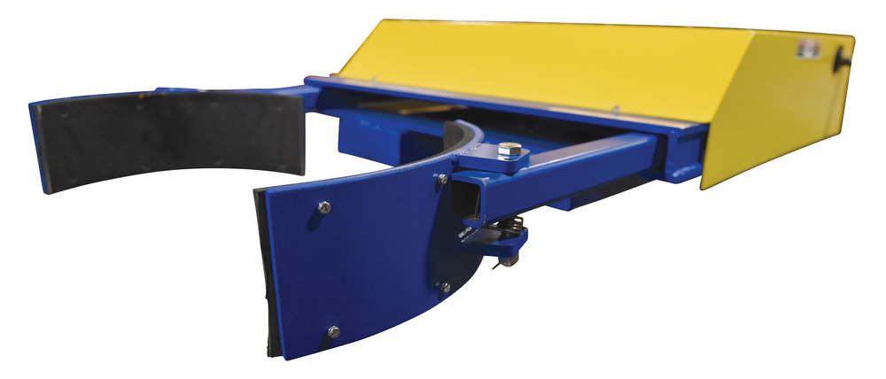Drum Gripper - Electric Hydraulic Fork Mount - Safety Restraint Included -DC Powered - Blue/Yellow - 2