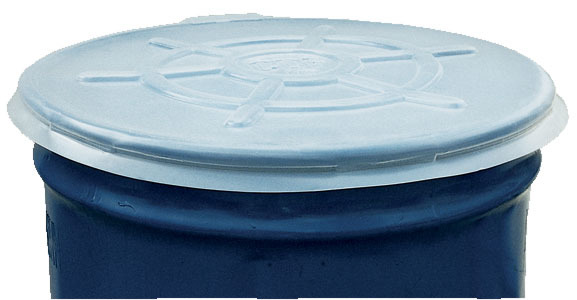 Plastic Drum Cover - Open Head - for 55-Gallon Steel Drums - Ultraviolet Screen - Clear - 2