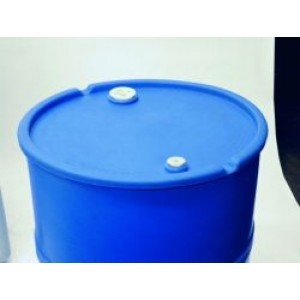 Poly Drum - 15-Gallon - Open - Aggressive Chemical Storage - Blue - 1