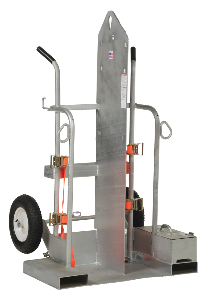 Welding Torch Cart - 500 lbs - Galvanized Steel Construction - Overhead Lift Eye - 1