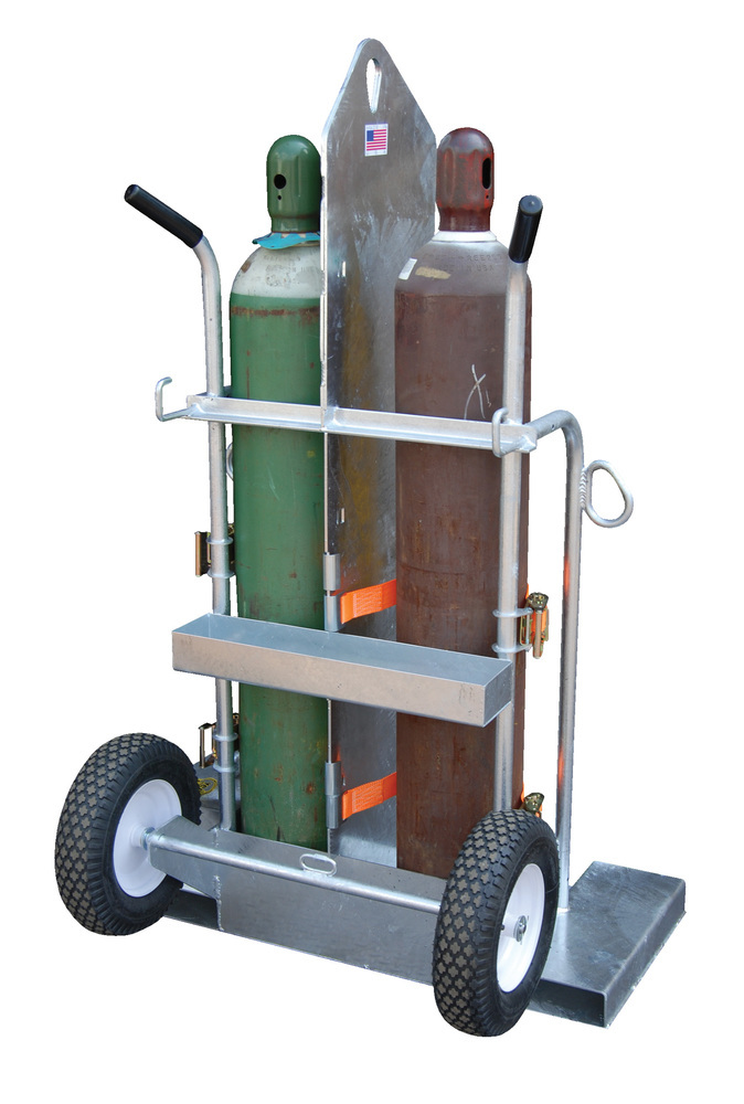 Foam Filled Welding Torch Cart - 500 lbs - Galvanized Construction - Overhead Lift Eye - 3