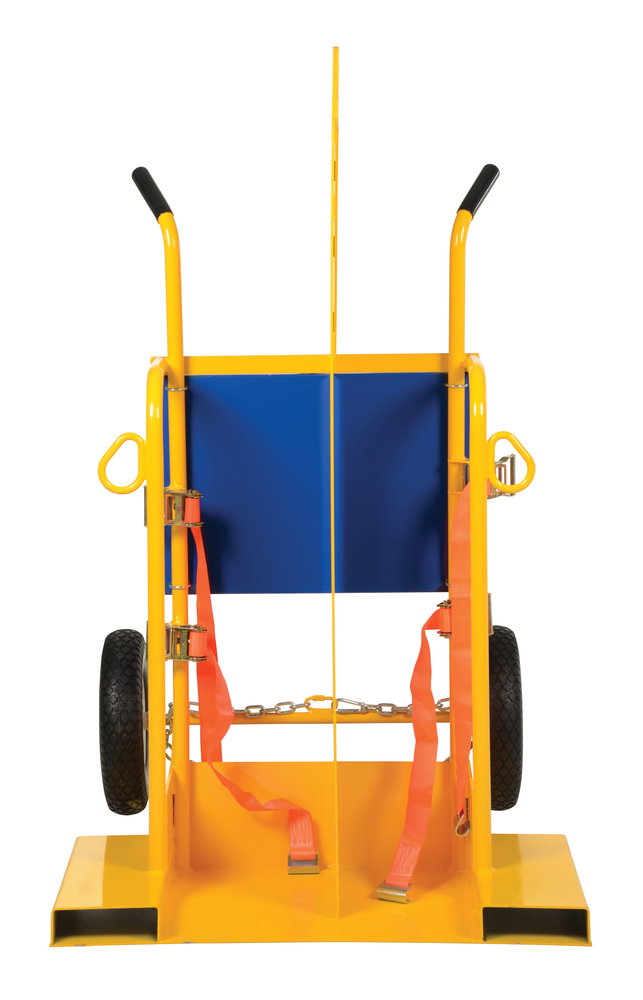 Foam Filled Welding Torch Cart - 500 lbs - Steel Construction - Overhead Lift Eye - Yellow - 3