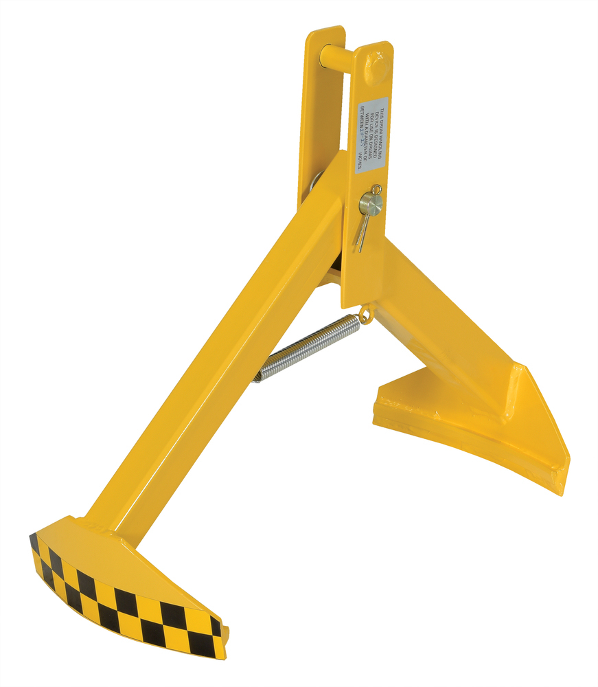 Drum Lifter - Crane/Hoist - 20-25 In Diameter - Steel Construction - Spring Loaded Arms - Yellow - 1