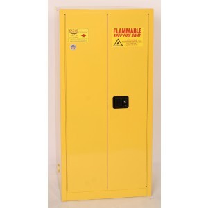 Flammable Safety Cabinet - 60 Gallon - Double, Self-Closing Door - 2