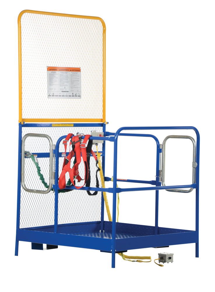 Work Platform - Full Features - 84 In Back - 2 Entry - Steel Construction - Automatic Locking Gate - 1