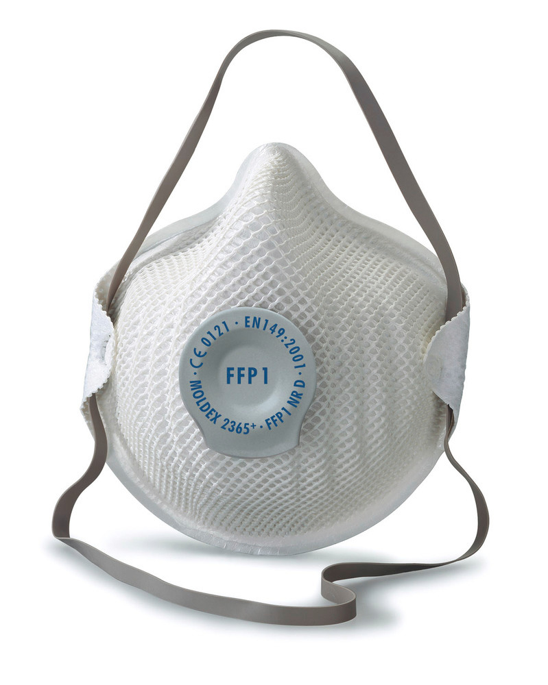 Máscara protección respiratoria Moldex 2365 FFP1 NR D, preformada, con válvula, pack 20 unidades - 1