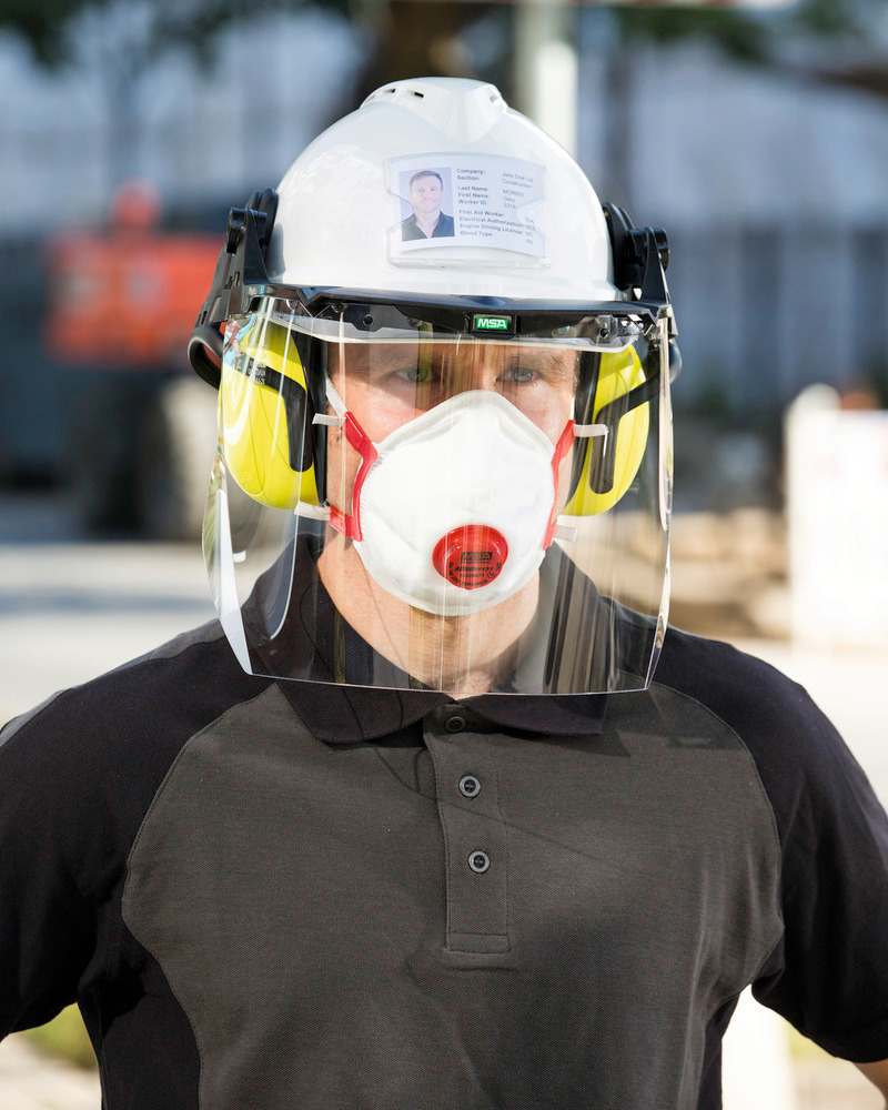 Máscara protección respiratoria MSA Affinity 1131, FFP3 NR D, preformada, con válvula, 5 uds. - 2