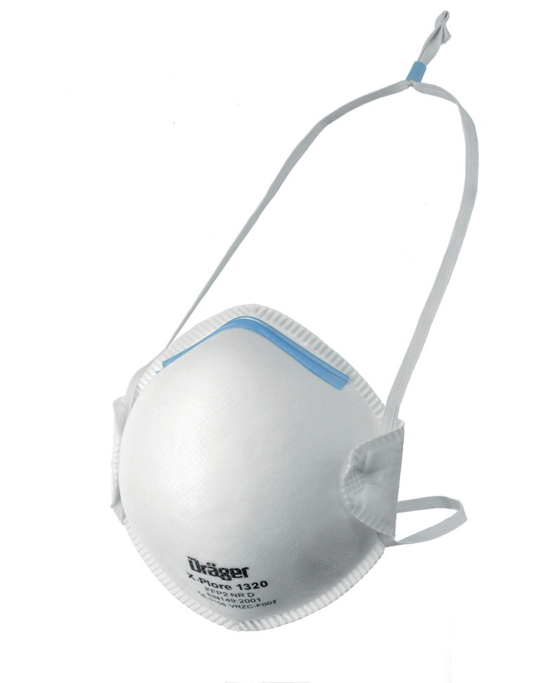Dräger Atemschutzmaske X-plore 1320 FFP2 NR D, vorgeformt, ohne Ausatemventil, VE = 20 Stück - 1