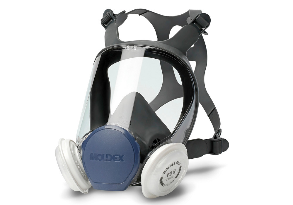 Maska pełna Moldex 9002, rozmiar M, z TPE, złącze bagnetowe EasyLock, bez filtra, EN 136-klasa 2 - 3