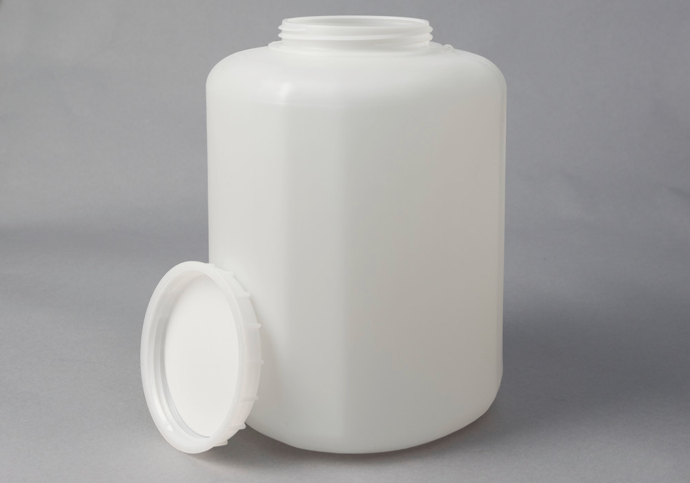 Wide neck container in HDPE, natural-transparent, 10 litre - 2
