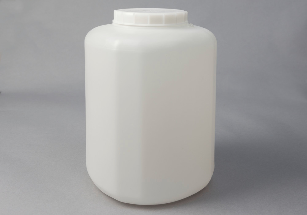 Wide neck container in HDPE, natural-transparent, 10 litre - 1