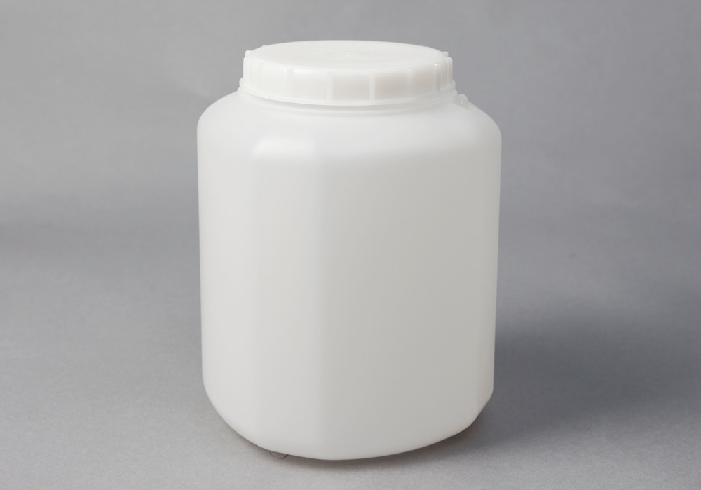 Wide neck container in HDPE, natural-transparent, 5 litre, 2 pieces - 1