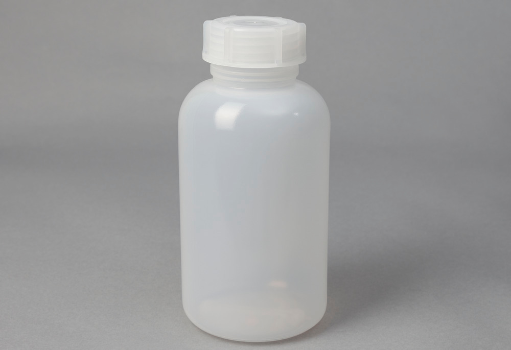 Bottiglie a collo largo in LDPE, rotonde, trasparente naturale, 2000 ml, 12 pezzi - 2