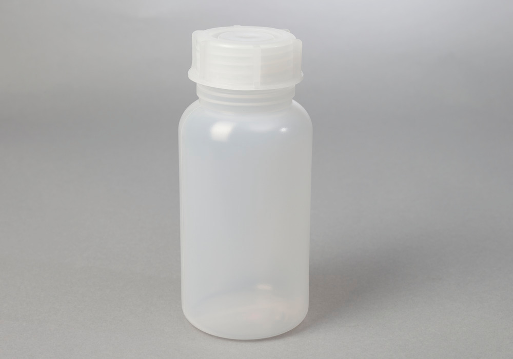Botellas cuello ancho en LDPE, redondas, transparente natural, 1000 ml, 12 unidades - 2
