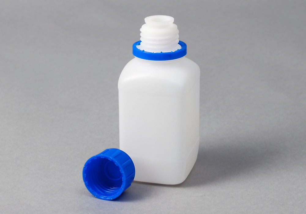 Kapeakaulainen pullo HDPE, kulmikas,luonnonväri-läpinäkyvä,250 ml,30 kpl - 4