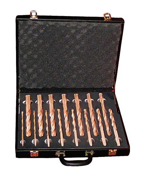 Drill set, 15 piece, 6-20 mm, copper beryllium spark-free, for Ex zones - 1