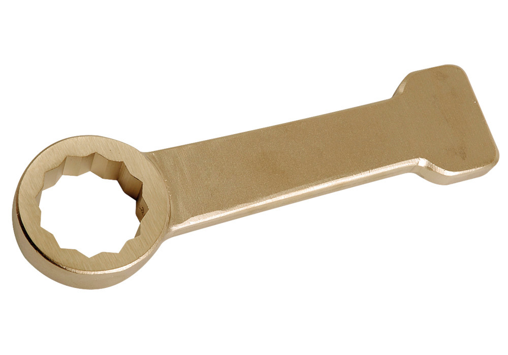 Ring-slagnøgle, 12-kant x 128 mm, bronze, gnistfri, til Ex-zoner - 1