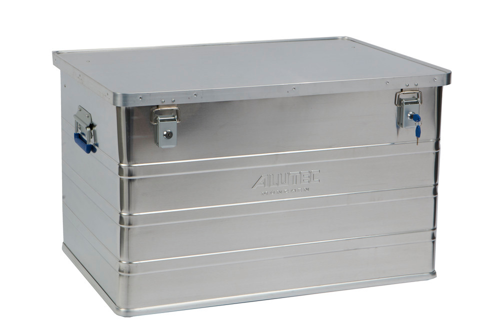 Caja de aluminio Classic, sin esquinas para apilado, volumen de 186 litros - 1