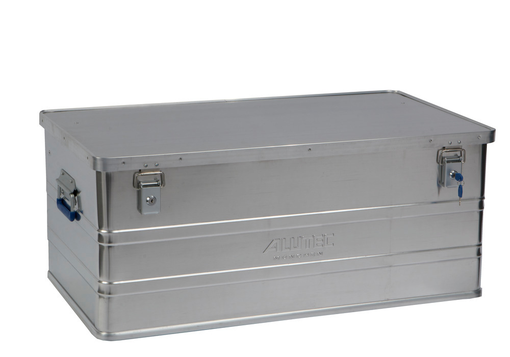 Caja de aluminio Classic, sin esquinas para apilado, volumen de 142 litros - 1
