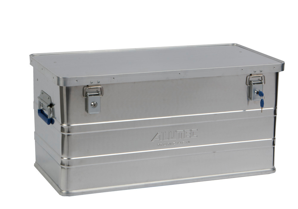 Caja de aluminio Classic, sin esquinas para apilado, volumen de 93 litros - 1