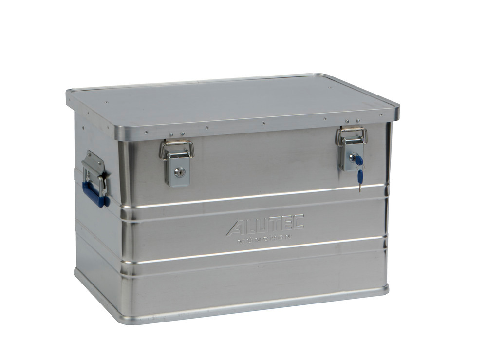 Caja de aluminio Classic, sin esquinas para apilado, volumen de 68 litros - 1