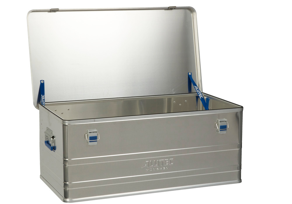 Caja de aluminio Comfort, sin esquinas para apilado, volumen de 140 litros - 2