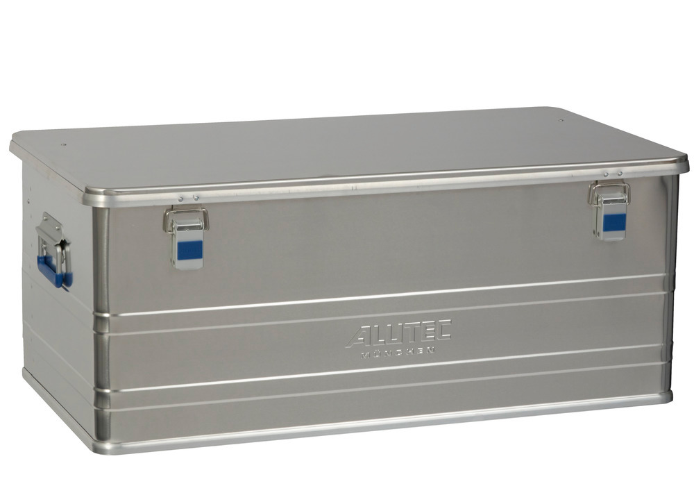 Caja de aluminio Comfort, sin esquinas para apilado, volumen de 140 litros - 1