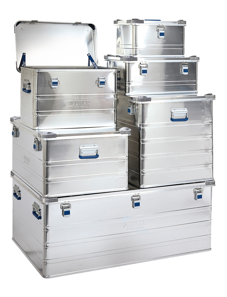Caja de aluminio Industry, con esquinas para apilado, volumen de 30 litros - 3