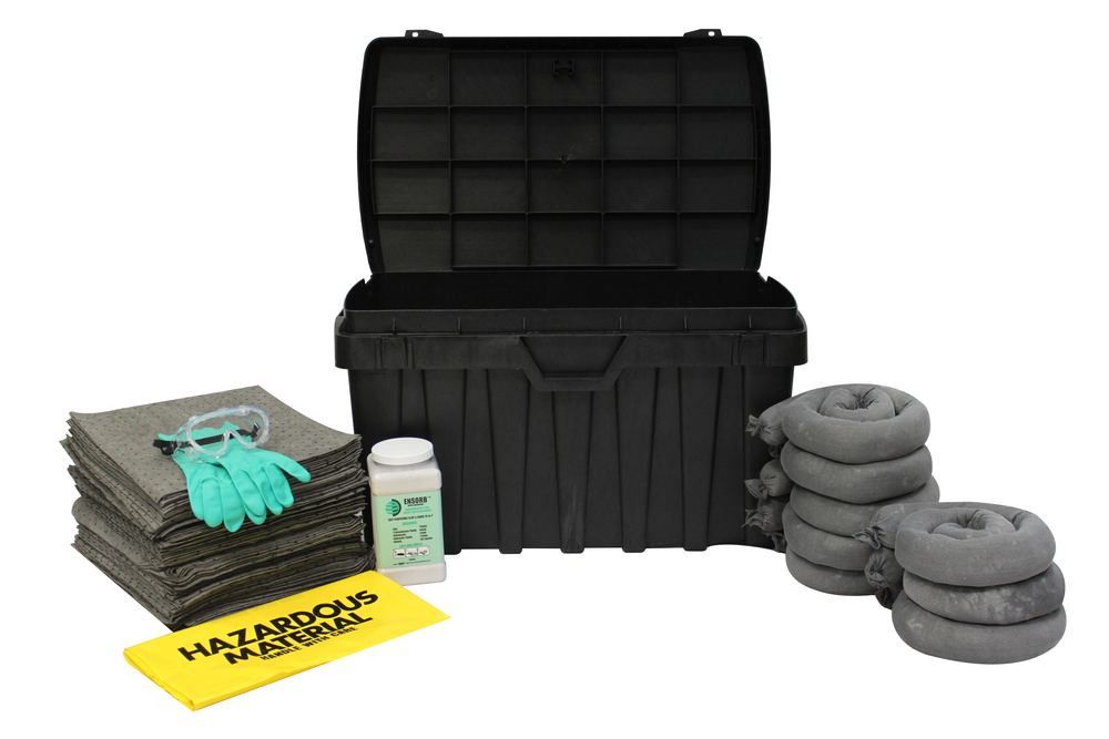 Spill Kit for Job Sites & Contractors - Portable - Weather-Proof Tote - 13-JCSK - 1