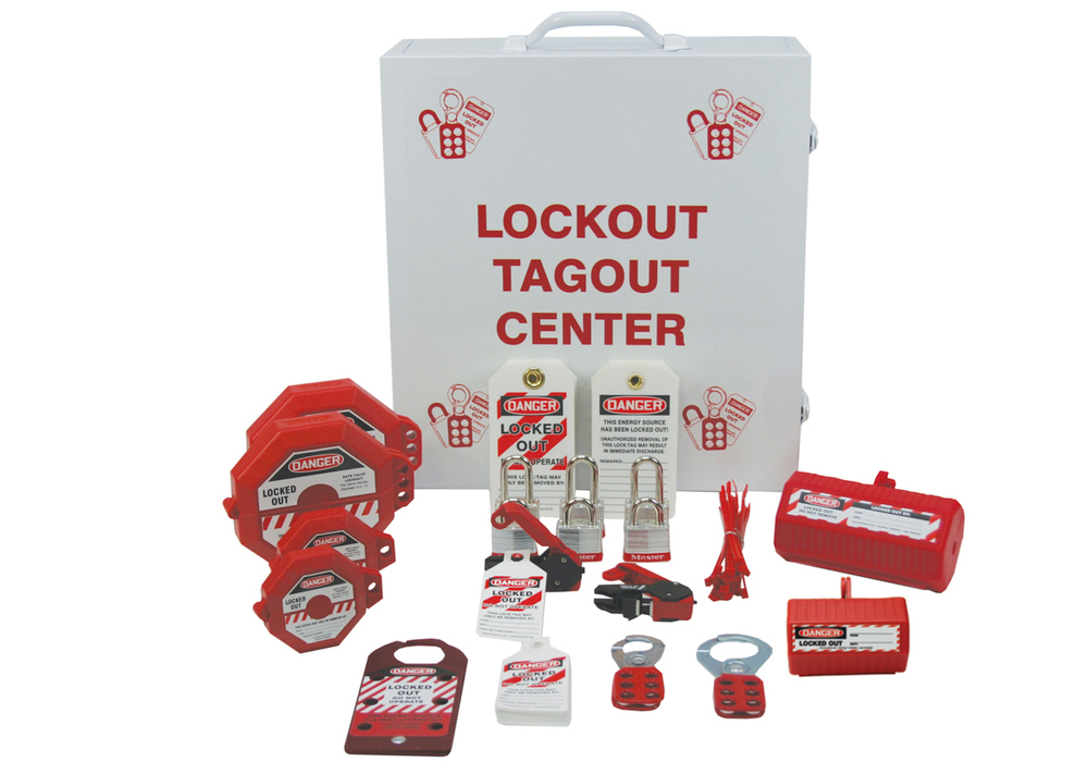Lock Out Tag Out Center - Industrial Strength Cabinet - Steel Construction - Side Hinge Door - 1