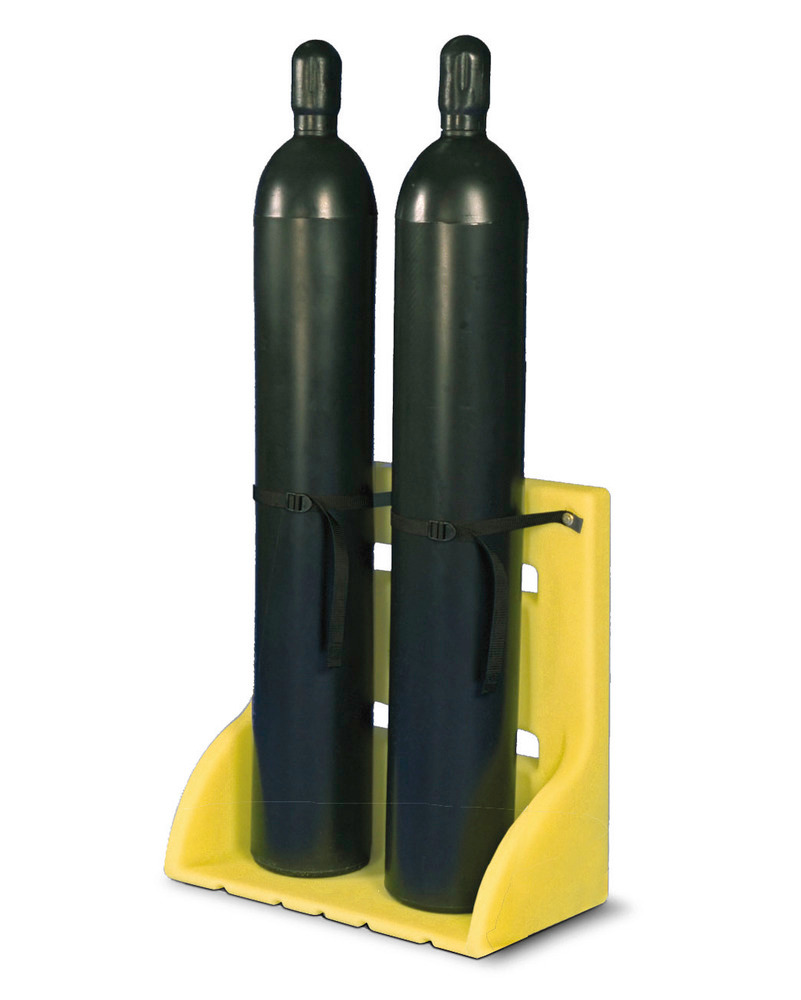 Cylinder Stand - Poly Construction - 2 Cylinder Capacity - 7212-YE - 1
