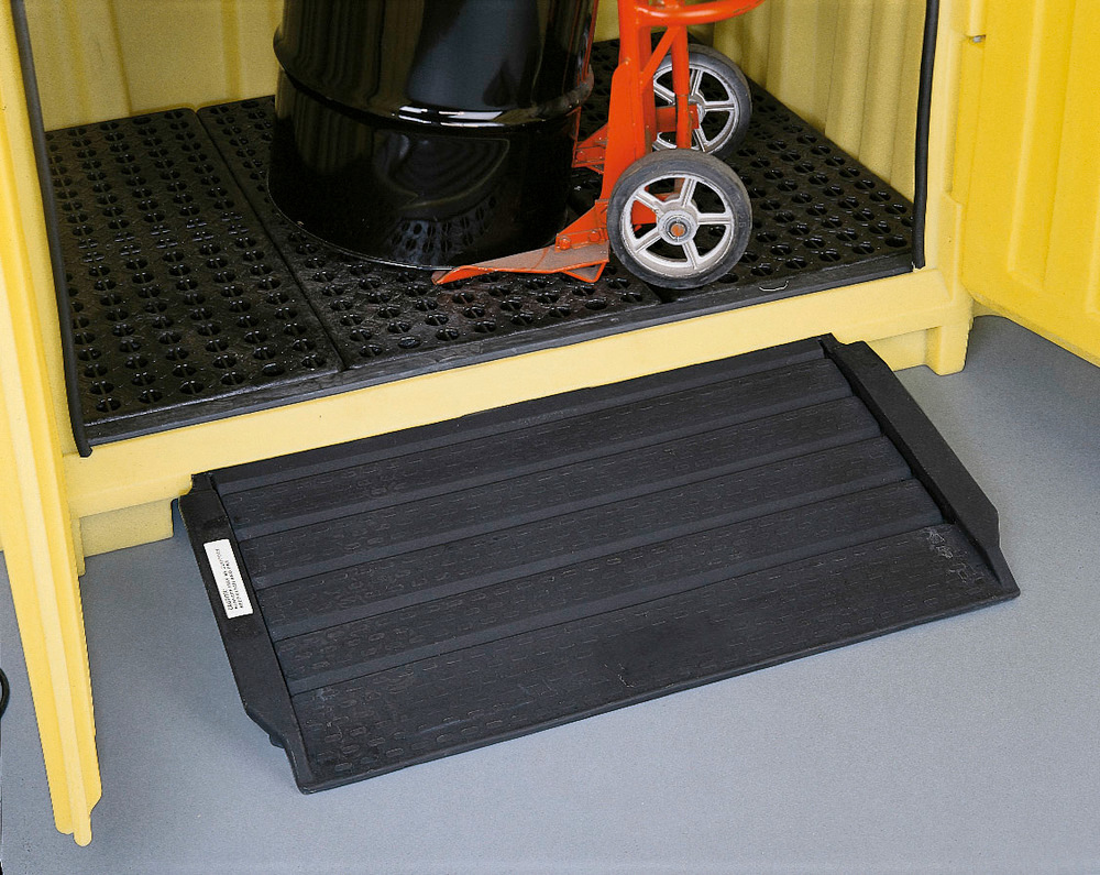 Poly Ramp for 2 and 4 Drum Workstations - Textured Surface - Ergonomic Design - 5111-BK - 1