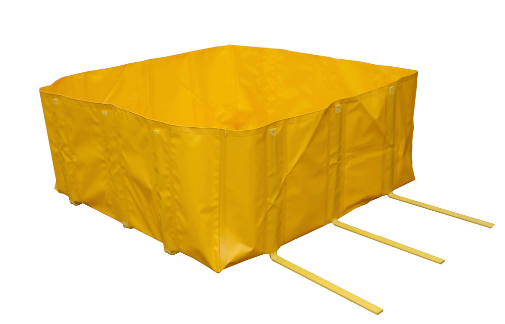 IBC Containment Berm - 4 ft x 5 ft x 2 ft - Easy Set Up - Chemically Resistant PVC - 48-452-YE-SS - 1
