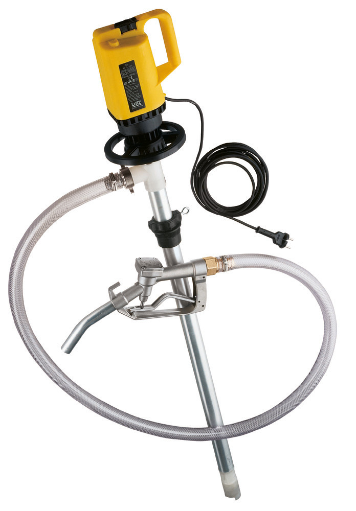 Lutz Drum Pump - For Oils and Diesel Fuels - 39" - Electric - PVC Hose Included - 0205-301-1 - 3