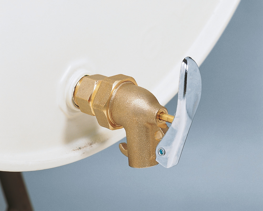 Brass Faucet - Self-Closing - 3/4" NPT bung - PTFE Seal - Flammables & Non-Flammable Liquids - 2