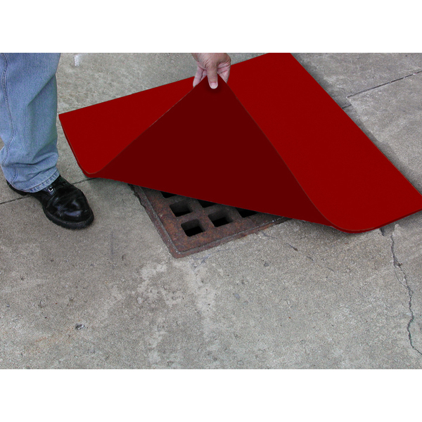Drain Cover - Square 48 x 48" - Polyurethane - Red - 4348-SP - 1