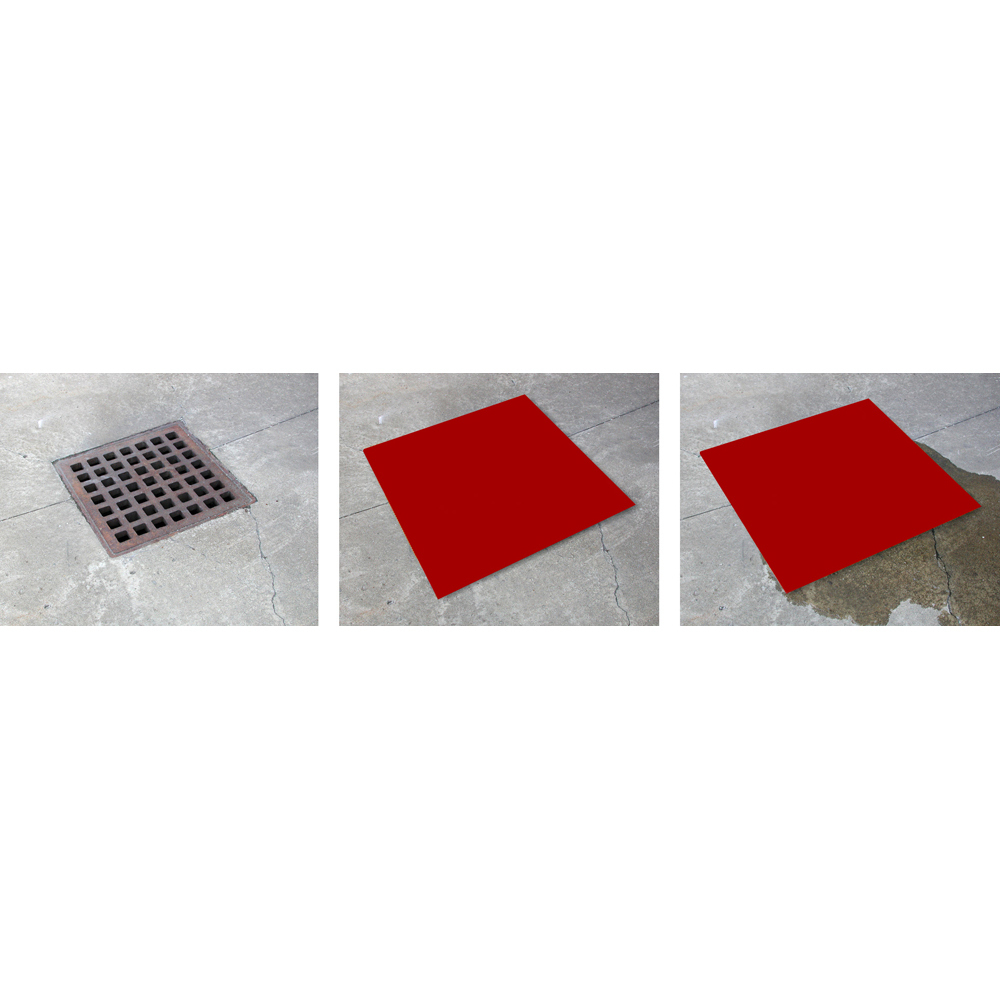 Drain Cover - Square 24 x 24" - Polyurethane - Red - 4324-SP - 2