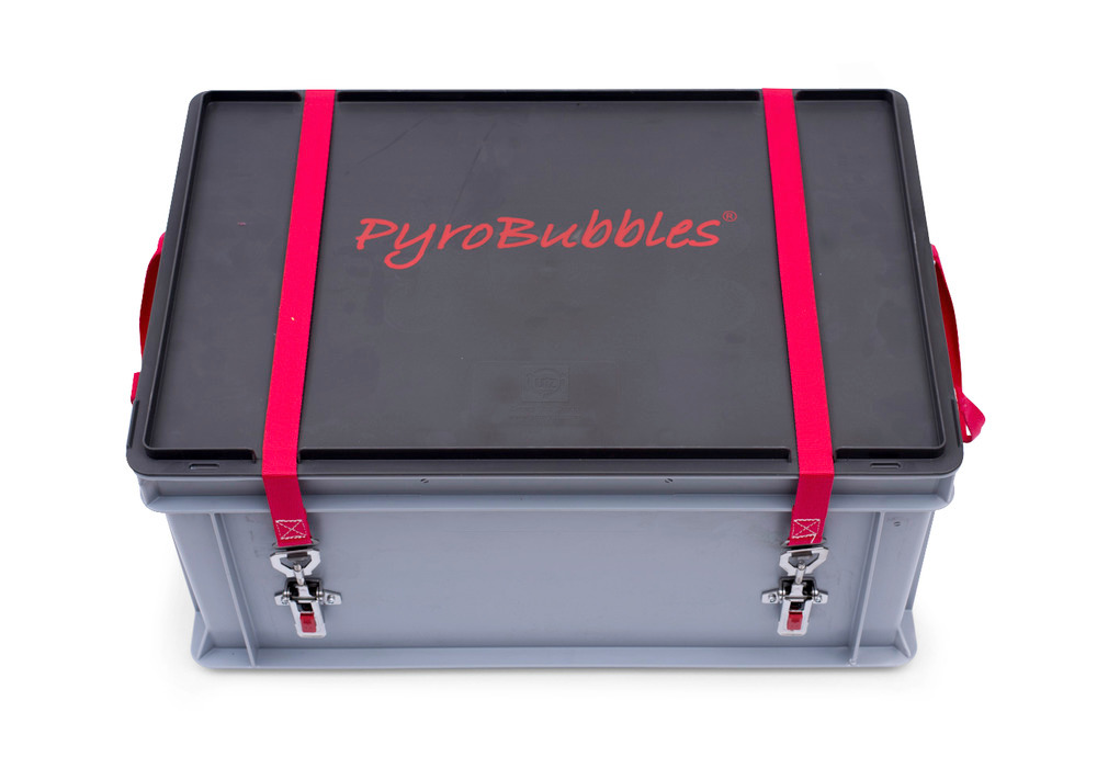 Box in PP per trasp. batt. ioni di litio, vol. 56 l, S-Box 1 Basic, mat. riempimento PyroBubbles® - 2